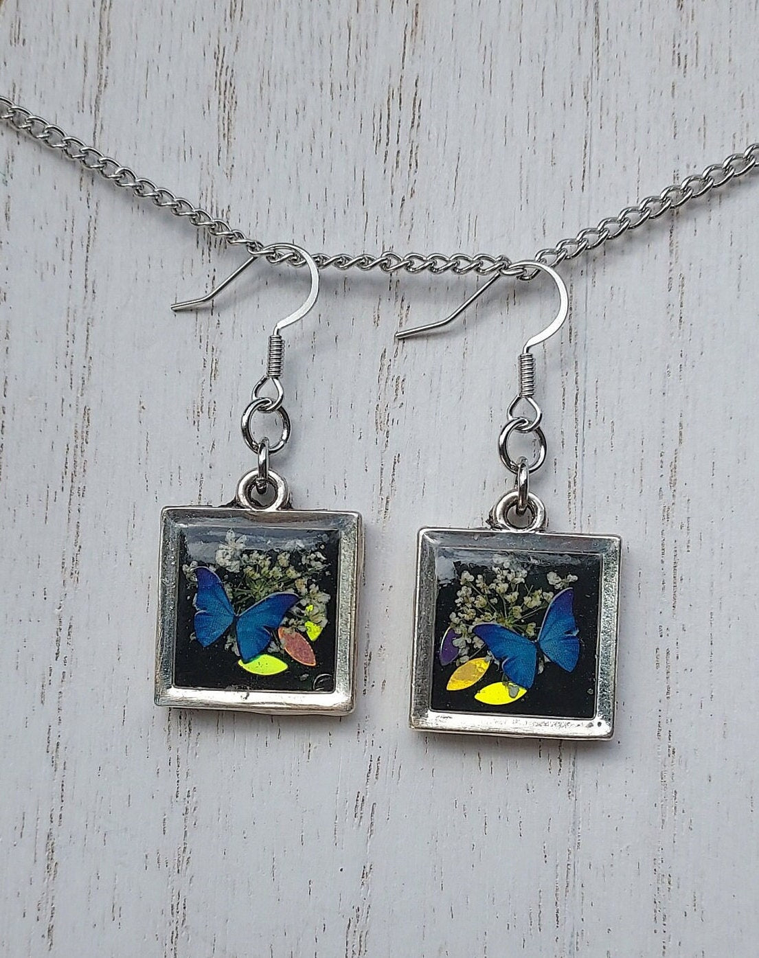 Butterflies & Floral Earrings #2