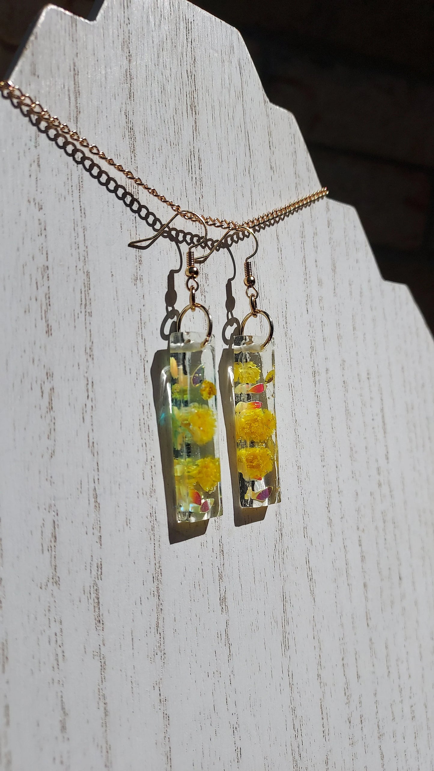 Floral Sequins Earrings #1