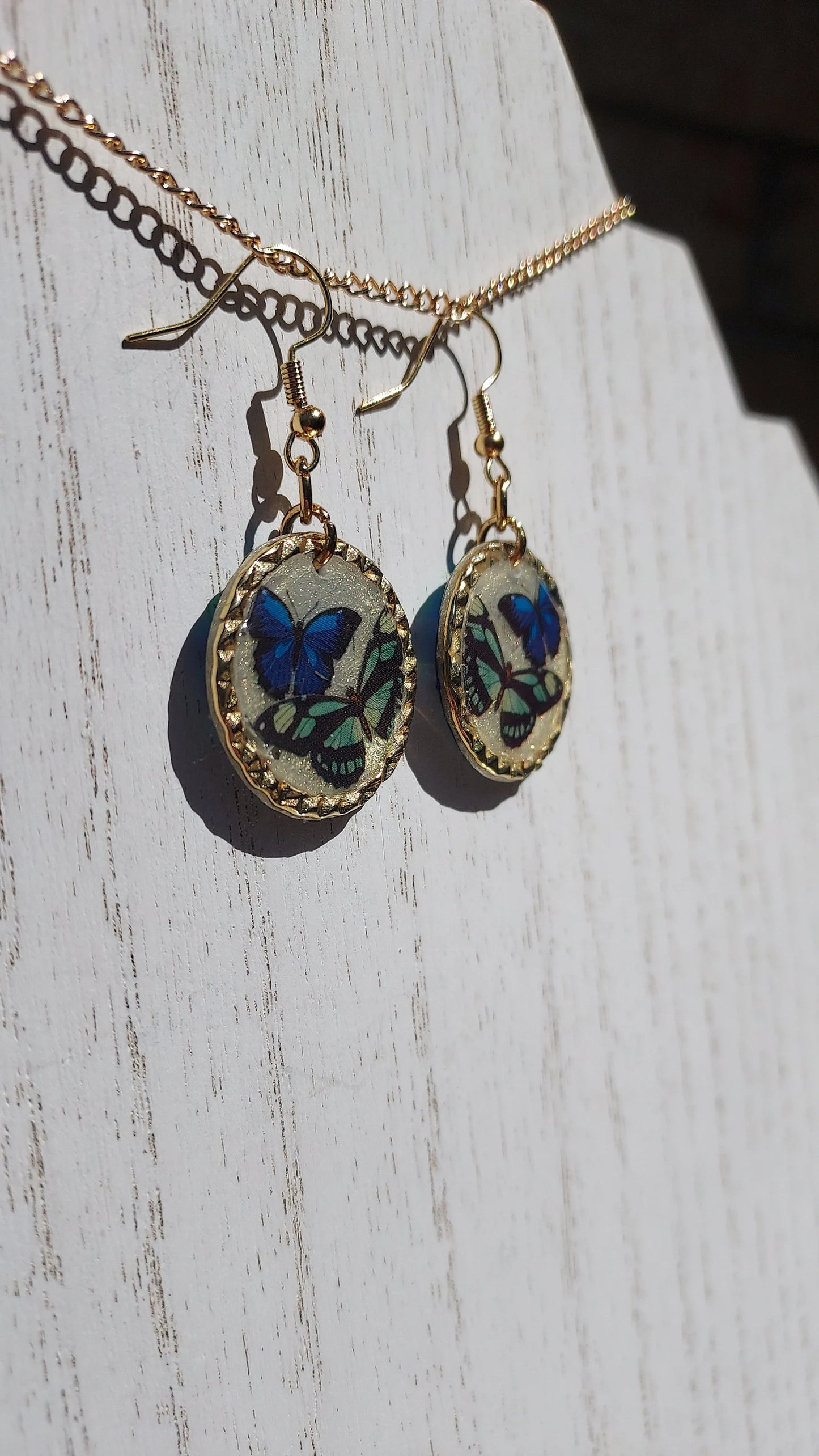 Butterflies & Glitter Earrings #6