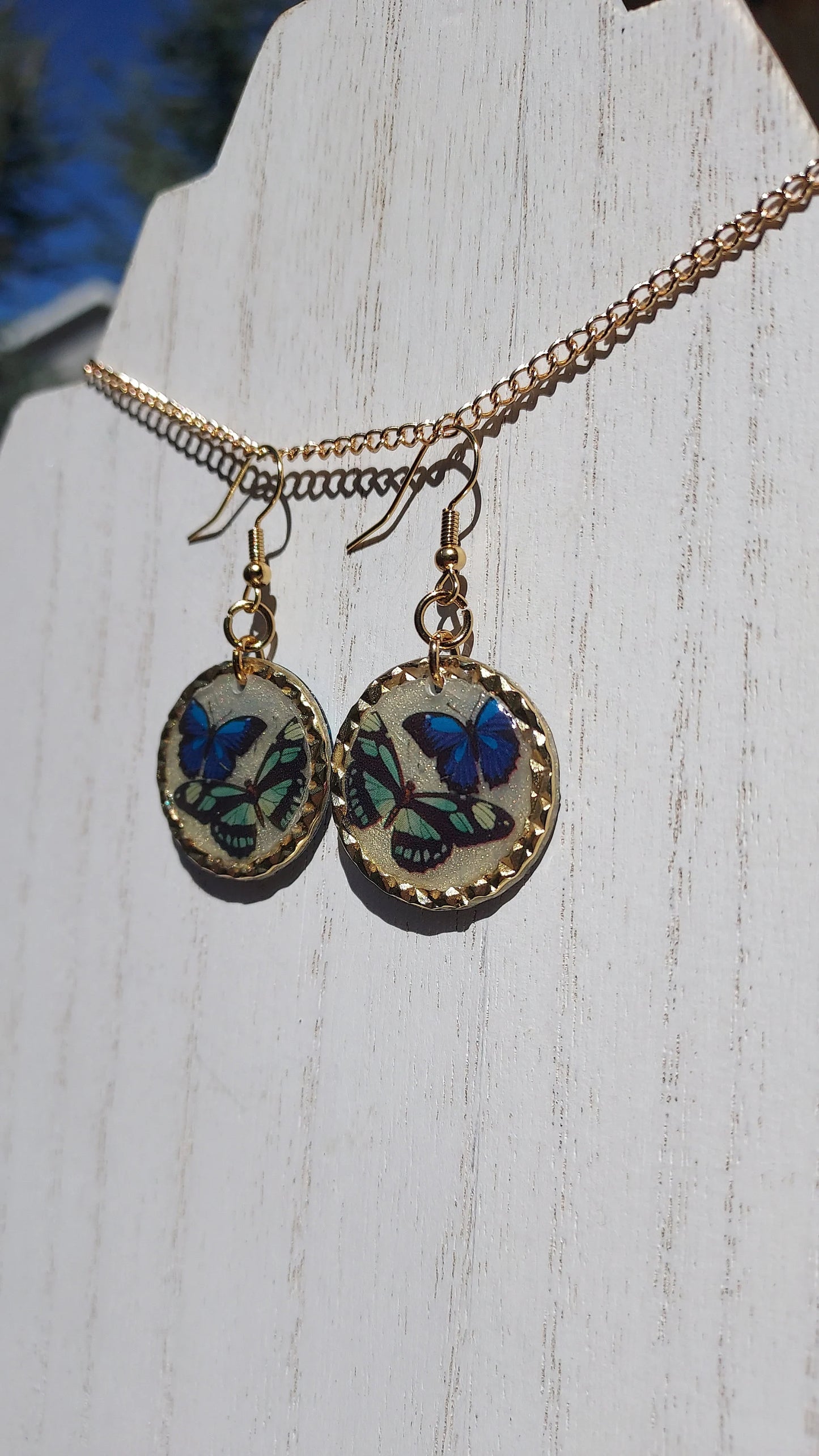 Butterflies & Glitter Earrings #6