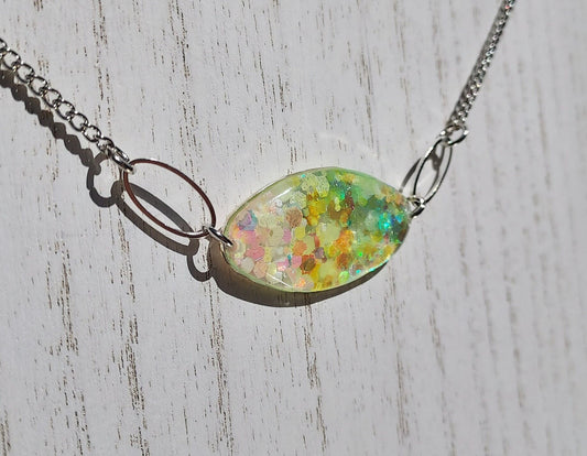 Rainbow Sequin Necklace (Glow in the Dark) #2