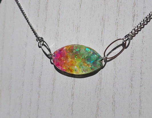 Rainbow Sequin Necklace (Glow in the Dark) #1