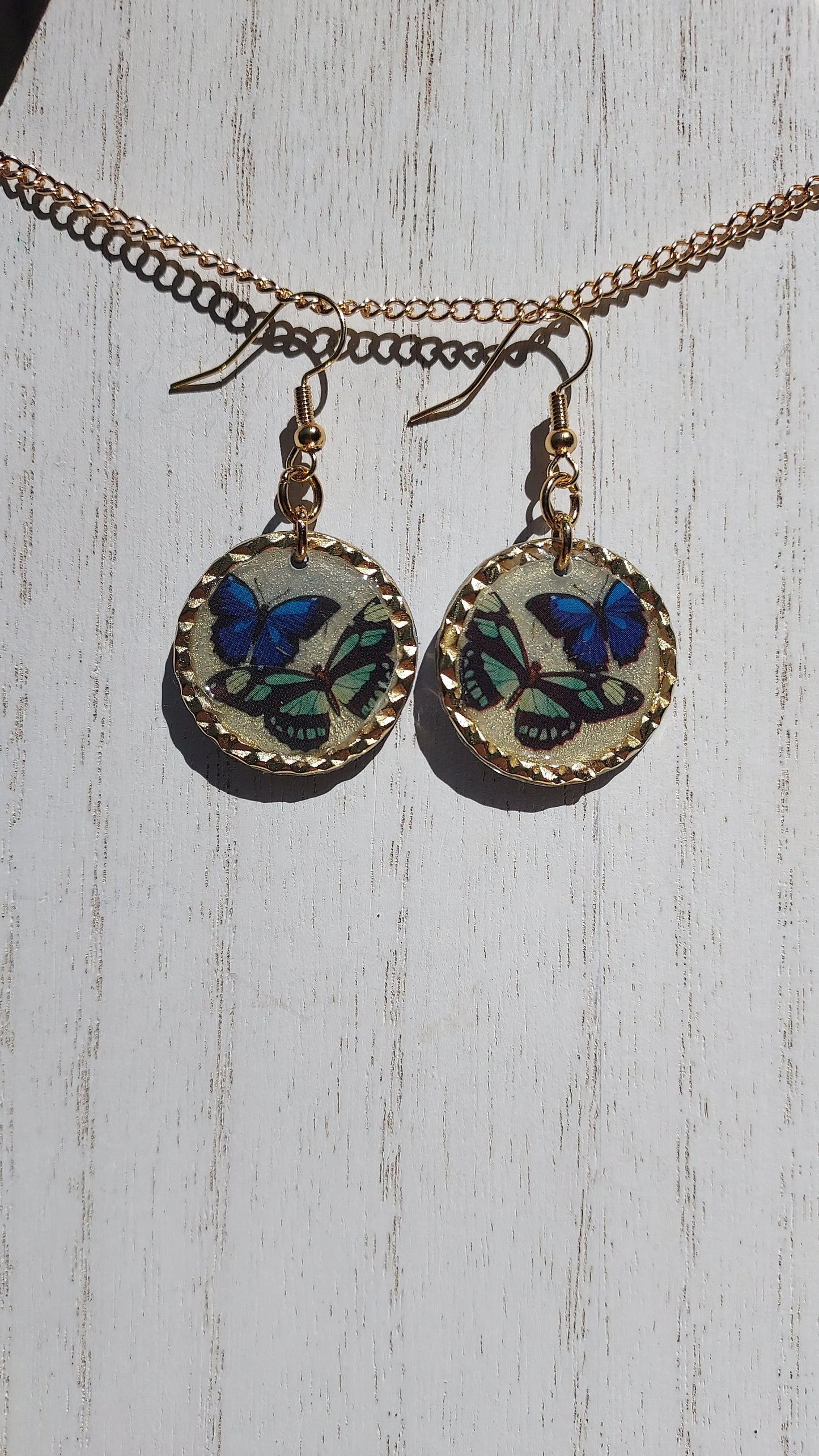 Butterflies & Glitter Earrings #6