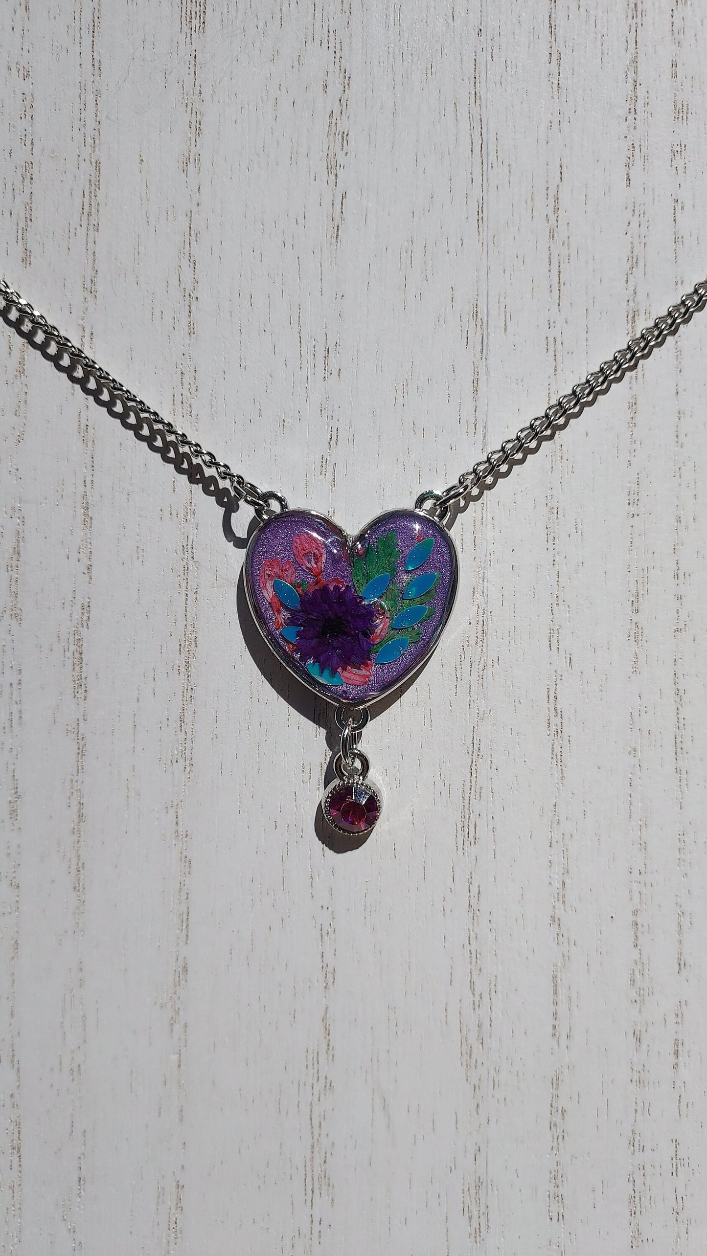 Heart Shaped Flower Necklace #1