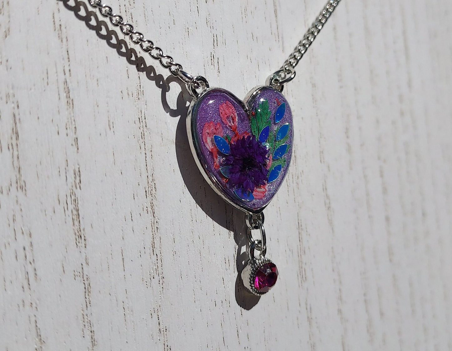 Heart Shaped Flower Necklace #1