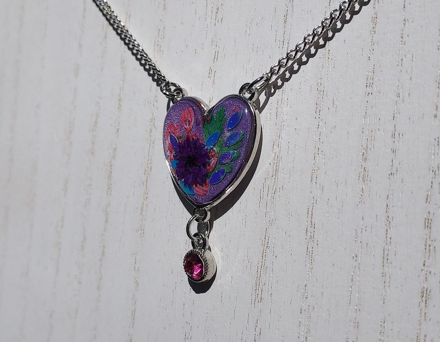 Heart Shaped Flower Necklace #1